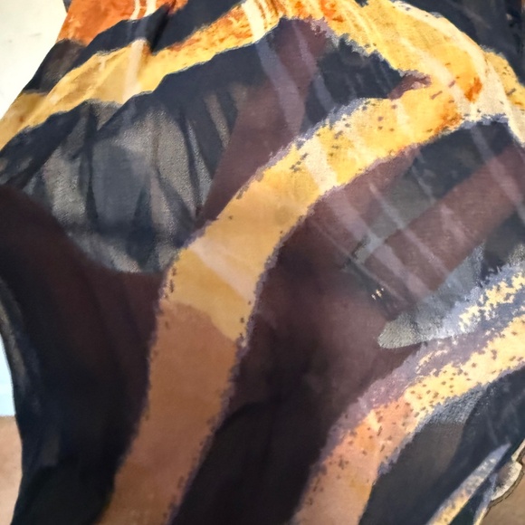 NWT Selection by Ulla Popken Sheer Print Tunic Blouse Plus Size 36/38 - Picture 6 of 14